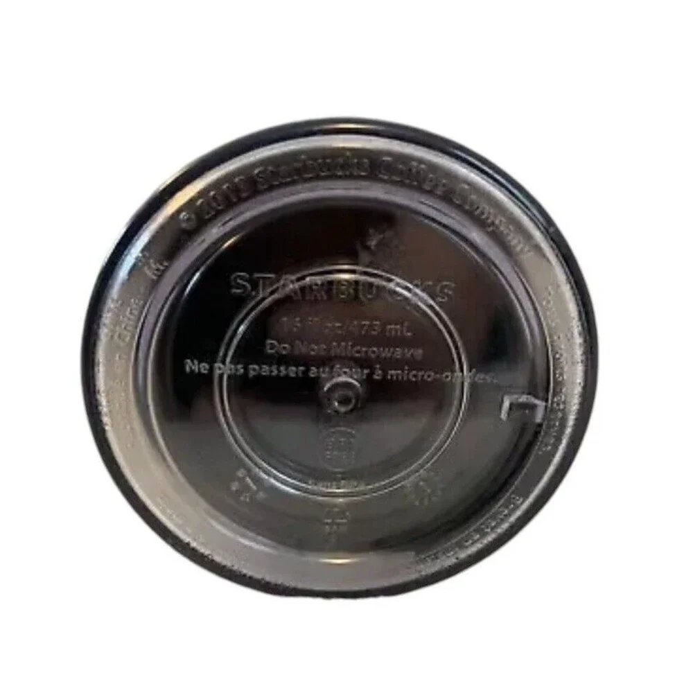 Starbucks 2013 16 Oz Insulated‎ Tumbler Black Christmas Holiday Ornaments